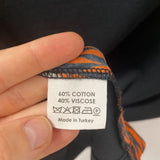 DRIES VAN NOTEN WOMEN'S TOP orange geo blue black geo L