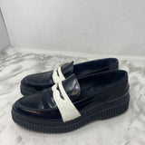 TOD'S WOMEN'S FLATS black white 38.5