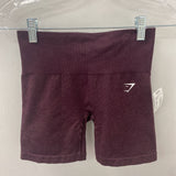 GYM SHARK WOMEN'S ACTIVE BOTTOM burgundy heather XXS