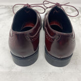 TOD'S WOMEN'S FLATS glossy burgundy 38.5