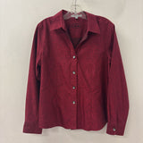 FOXCROFT WOMEN'S BLOUSE/SHIRT red black dots 12