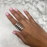 925 WOMEN'S RING silver 7.5