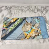 HERMES WOMEN'S SCARF/SHAWL blue green multi