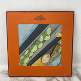 HERMES WOMEN'S SCARF/SHAWL blue green multi