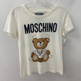 MOSCHINO WOMEN'S T-SHIRT white brown black S