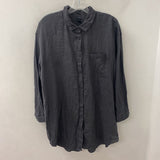 H&M WOMEN'S BLOUSE/SHIRT grey M