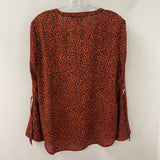 MICHAEL KORS WOMEN'S BLOUSE/SHIRT orange black L