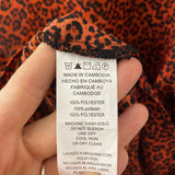MICHAEL KORS WOMEN'S BLOUSE/SHIRT orange black L