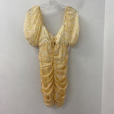 FREE PEOPLE WOMEN'S DRESS white yellow XS