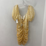 FREE PEOPLE WOMEN'S DRESS white yellow XS