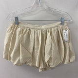 ZARA WOMEN'S SHORTS cream S