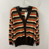 UNIQLO WOMEN'S CARDIGAN brown orange white S