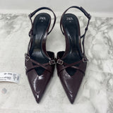 ZARA WOMEN'S HEELS burgundy 40