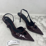 ZARA WOMEN'S HEELS burgundy 40