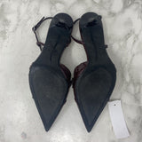 ZARA WOMEN'S HEELS burgundy 40