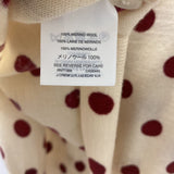 J CREW WOMEN'S SWEATER cream red XS/S