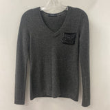 SAKS FIFTH AVE WOMEN'S CASHMERE grey black S