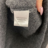 SAKS FIFTH AVE WOMEN'S CASHMERE grey black S