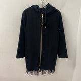 Club Monaco WOMEN'S COAT black gold XS