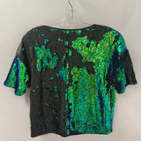 IMPERIAL WOMEN'S TOP black green blue M