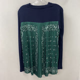 SANDRO WOMEN'S TOP navy green M