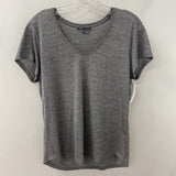 VINCE WOMEN'S T-SHIRT grey marled L