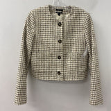 RW&CO WOMEN'S BLAZER/JACKET cream brown 6