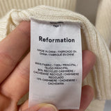 REFORMATION WOMEN'S CASHMERE cream S
