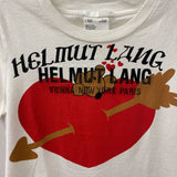 HELMUT LANG WOMEN'S T-SHIRT white red black S