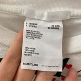 HELMUT LANG WOMEN'S T-SHIRT white red black S