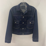 LEVI WOMEN'S DENIM JACKET dark blue S
