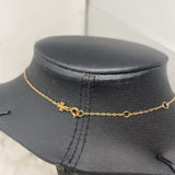TORY BURCH WOMEN'S NECKLACE gold clear