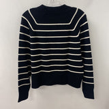 JOE FRESH WOMEN'S SWEATER black white stripe M