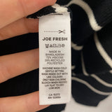 JOE FRESH WOMEN'S SWEATER black white stripe M