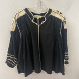 WOMEN'S BLOUSE/SHIRT black cream M