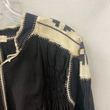 WOMEN'S BLOUSE/SHIRT black cream M