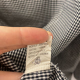 THEORY WOMEN'S BLOUSE/SHIRT black white gingham L