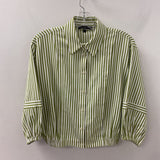 MELANIE LYNE WOMEN'S BLOUSE/SHIRT green white stripe 2