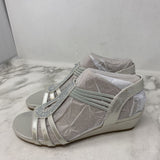 kelly & katie WOMEN'S SANDALS silver sparkle 8.5