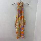TARA JARMON WOMEN'S DRESS orange purple yellow print S/38