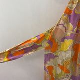 TARA JARMON WOMEN'S DRESS orange purple yellow print S/38