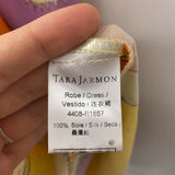 TARA JARMON WOMEN'S DRESS orange purple yellow print S/38