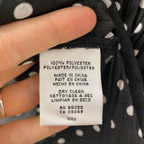 NINE WEST WOMEN'S BLOUSE/SHIRT black white dots 6