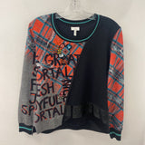 SPORTALM WOMEN'S TOP red black grey 8