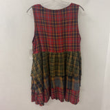 WOMEN'S DRESS red green M