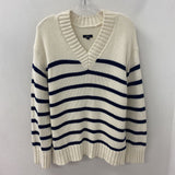 RAILS WOMEN'S SWEATER white navy L