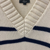 RAILS WOMEN'S SWEATER white navy L