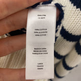 RAILS WOMEN'S SWEATER white navy L