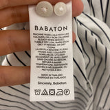 BABATON WOMEN'S BLOUSE/SHIRT white black S