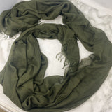 VINCE WOMEN'S SCARF/SHAWL olive green